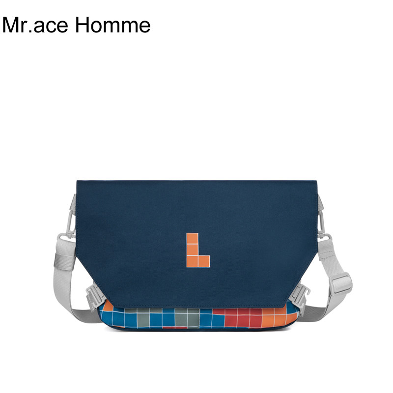 mracehomme小众挎包男ins潮大学生休闲饺子包女单肩斜挎运动百搭
