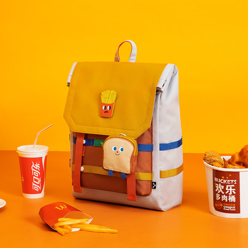 mracehomme新款大容量旅行双肩包女百搭ins学生书包男电脑背包