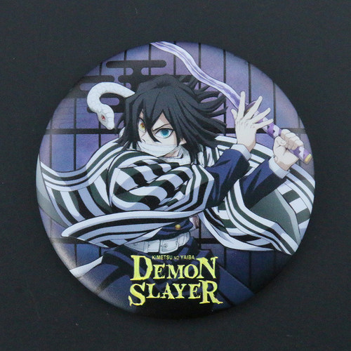 鬼灭之刃伊黑小芭内浮雕镭射吧唧无限城编动漫同人谷子双闪徽章
