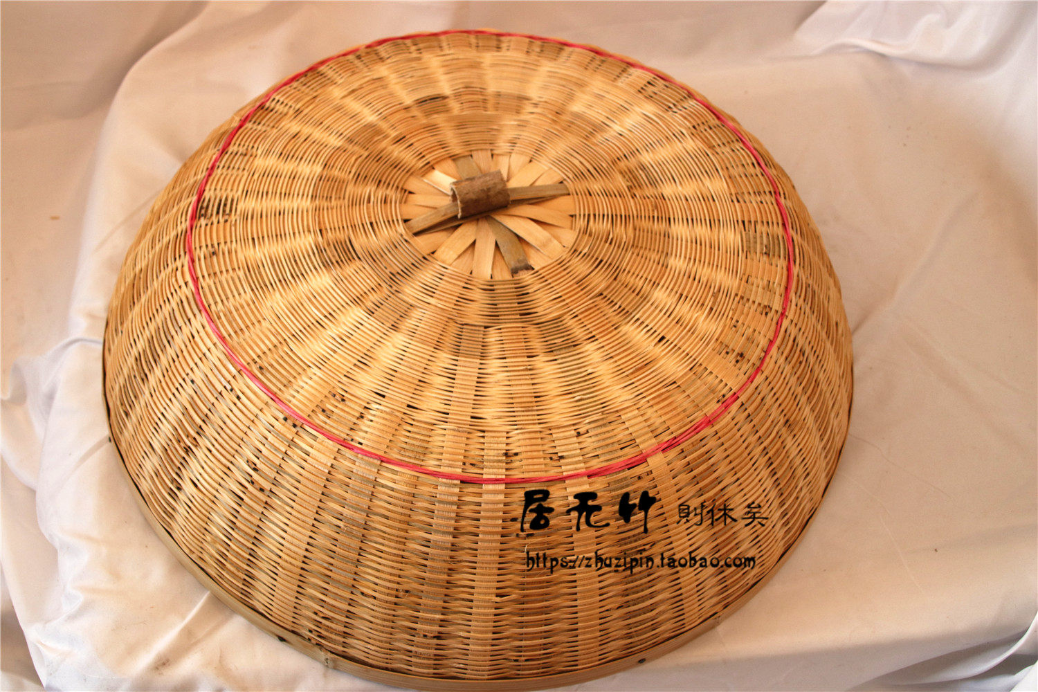 纯手工竹编大中小菜罩天然环保圆形饭罩防尘罩防苍蝇 桌罩台罩