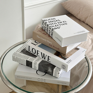 ins假书仿真书装饰品摆件酒书柜书房样板房书本桌面装饰拍照道具