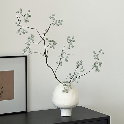 轻奢高级中古风仿真花仿真绿植室内假花餐桌花摆设客厅装饰花摆件