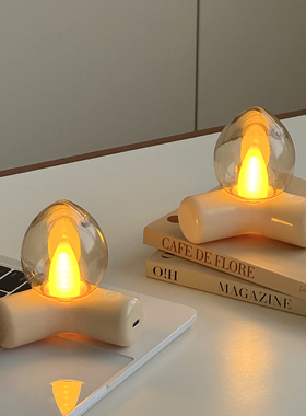 创意LED夜灯卧室床头灯装饰摆件复古怀旧奇趣家居客厅桌面装饰品