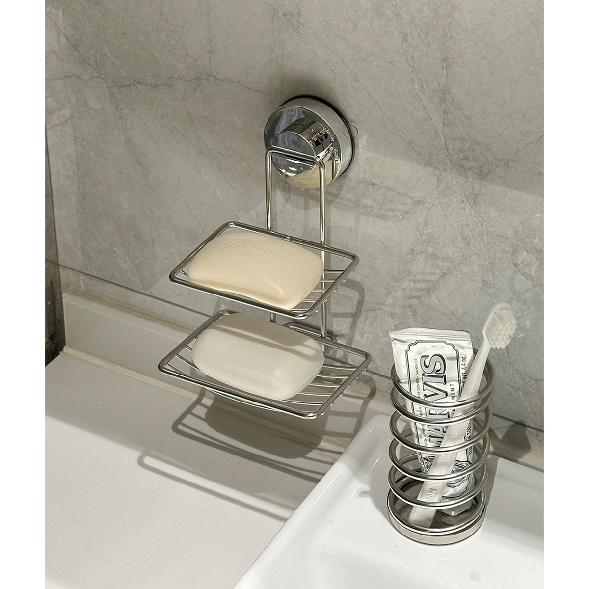 复古不锈钢肥皂盒香皂收纳盒卫生间洗漱台桌面沥便携简约收纳筐,收纳整理,桌面收纳盒,淘宝优惠券,粉丝福利购,淘宝优惠卷