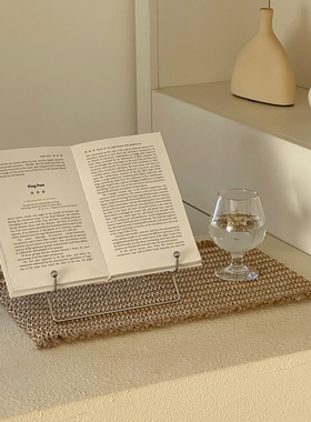 复古拍照道具编织桌布拍照道具氛围感侘寂风餐垫黄麻编织隔热垫