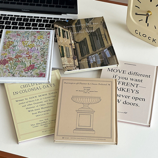 法式复古可翻页笔记本装饰书仿真书拍照道具网红摆拍装饰摆件高级