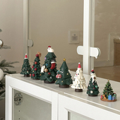 圣诞节装 饰树脂圣诞树装 饰品摆件圣诞节拍照道具礼物场景小礼品