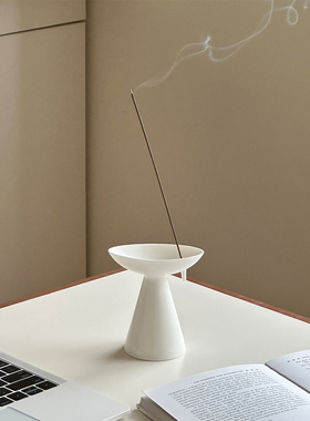 工位解压陶瓷线香底座陶瓷香插香道禅意桌面装饰摆件新款禅道创意