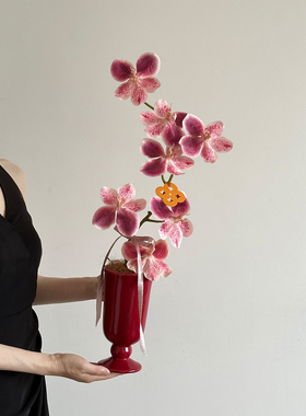 2026春节仿真蝴蝶兰盆栽花瓶乔迁