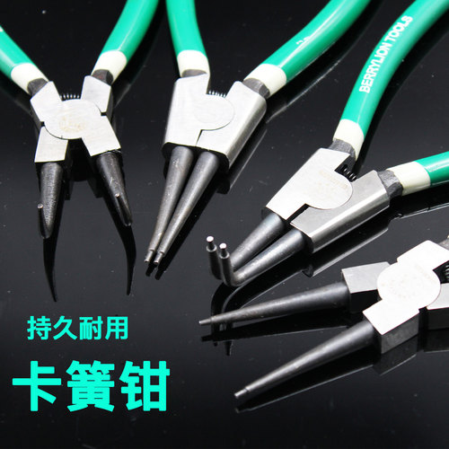百威狮7寸多功能卡黄内直挡圈钳