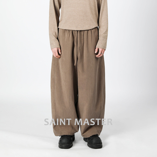 SAINT MASTER2026春季新款男士潮流宽松休闲百搭日常直筒运动长裤