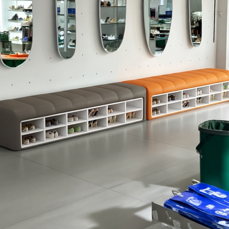 雨荨现代商场休息区等候长条凳