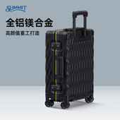 莎米特全铝镁合金行李箱2025新款 20寸登机箱24寸铝框高品质拉杆箱