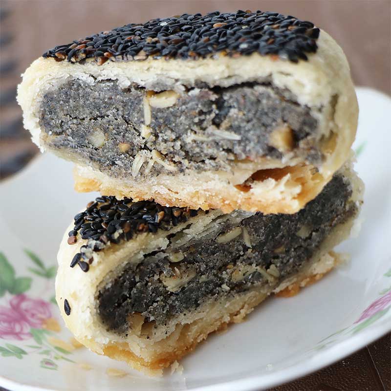 南京特产美食桃源村中秋苏式麻油椒盐五仁 广式蛋黄莲蓉豆沙月饼