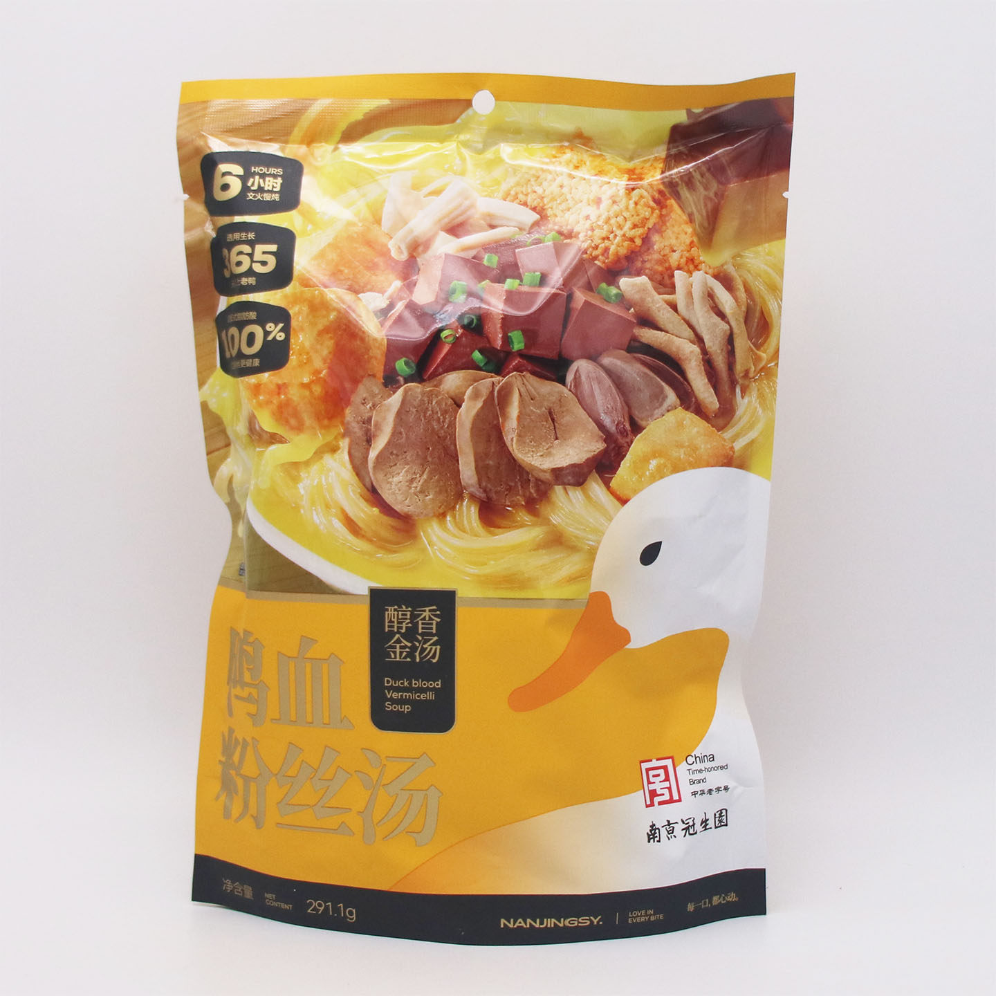 南京冠生园醇香金汤味鸭血粉丝汤正宗特色小吃早餐夜宵方便装速食