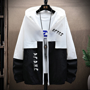 防晒衣男士夏季透气新款衣服超薄款冰丝百搭夹克外套男HS2188-P25,搭配衣服外浅内深图片