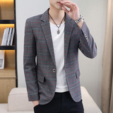 男士小西装修身外套韩版休闲英伦西服单西上衣春秋帅气S2110-P80，男装西服套装，星座509