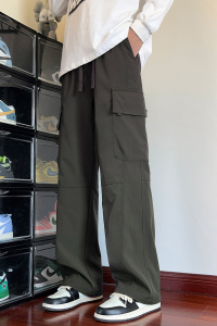 工装裤男秋季美式宽松休闲伞兵长裤子运动机能冲锋裤Z9810-P50图片