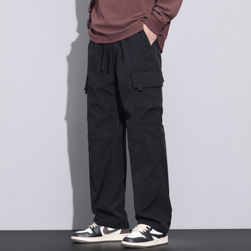 机能工装裤男春季款宽松直筒运动裤子阔腿潮牌休闲长裤Z9810-P50，男装工装外套，星座509