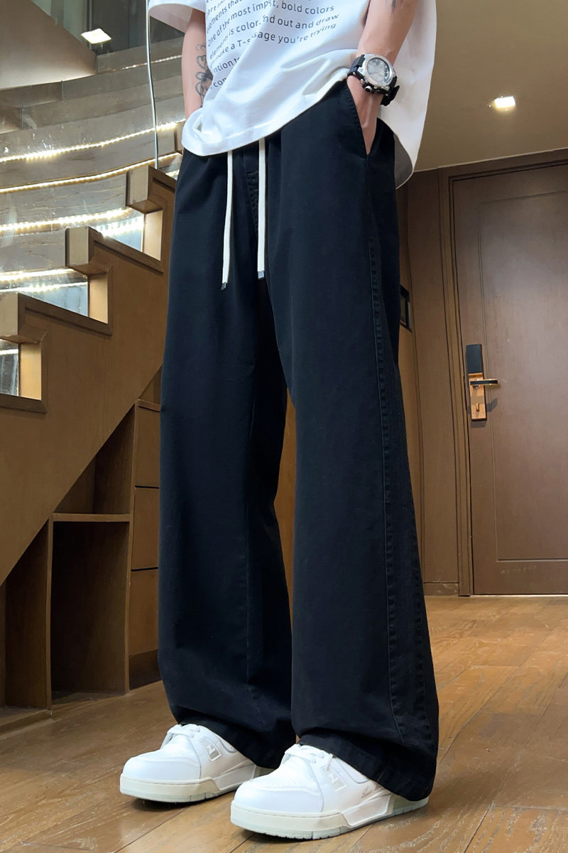 日系工装裤男士秋冬季美式纯棉运动男直筒百搭休闲裤子Z2510-P50图片