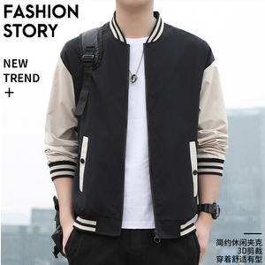 棒球服外套男士秋季新款潮大码青年百搭修身青少年夹克XS2210-P35图片
