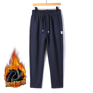 休闲裤秋冬季潮牌加厚青少年宽松直筒运动卫裤Z2344-P45/加绒P55图片