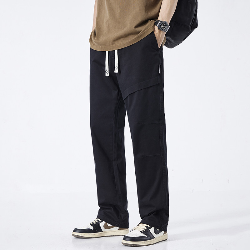 工装裤男款秋冬天潮牌美式宽松直筒休闲潮流阔腿长裤子M2401-P50,男装工装外套,星座509