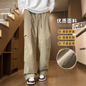 美式伞兵裤2024秋季新款工装速干休闲裤男生户外长裤子Z9807A-P45图片