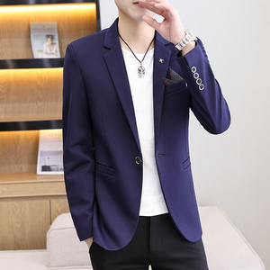 春秋季休闲西装男装韩版修身潮流男士西服便西外套上衣S2118-P75图片