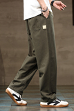 直筒工装阔腿裤男2025新款男生简约百搭休闲裤子男夏季Z2328-P50，男装工装外套，星座509