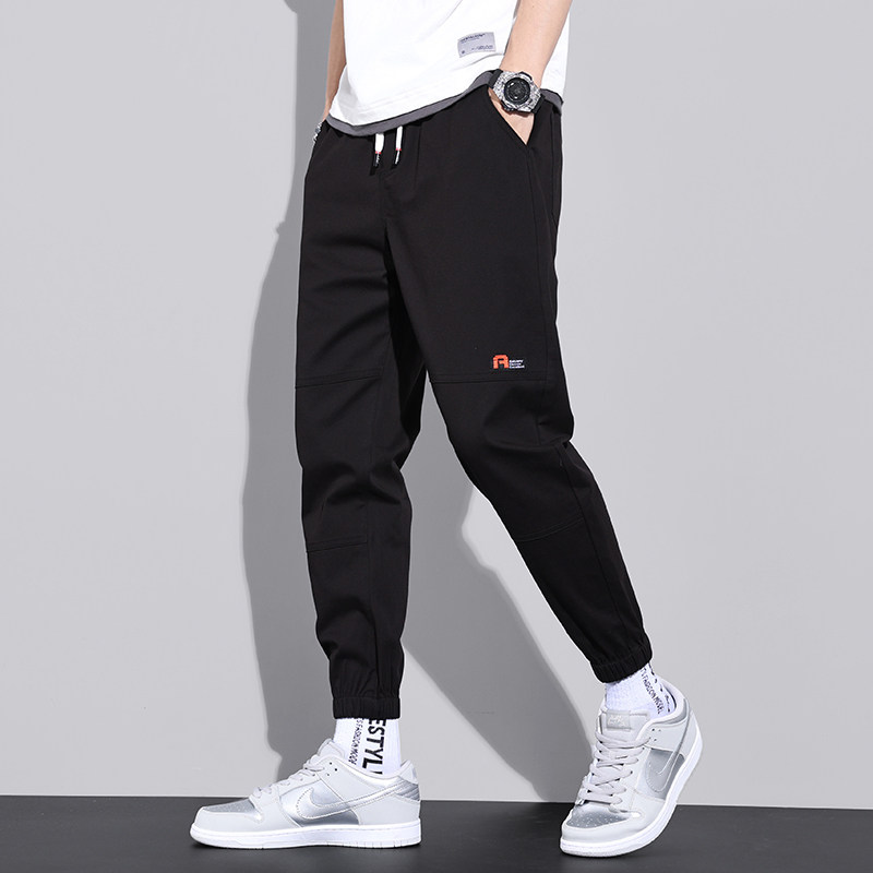 2021春秋运动休闲裤男宽松束脚韩版潮流百搭九分裤工装裤Z908图片