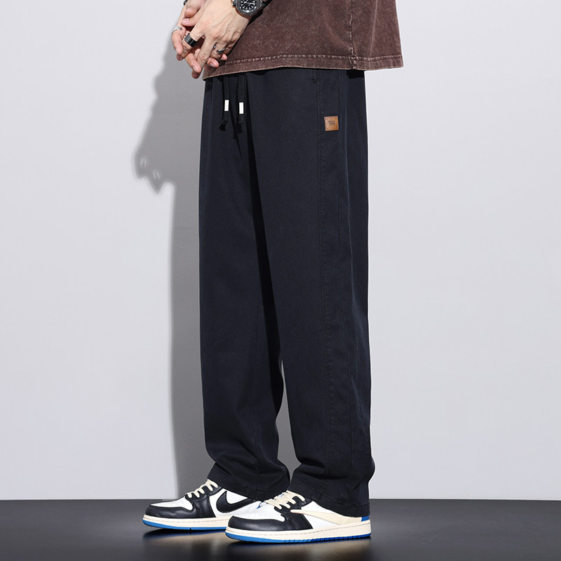 秋冬新款美式工装长裤子纯棉男休闲裤宽松直筒裤拖地裤Z2346-P45,男装休闲裤,星座509