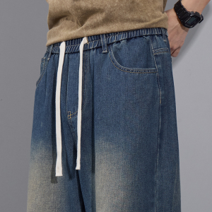 特批阔腿牛仔裤男美式高街直筒裤男款秋季复古宽松长裤Z2507-P35图片