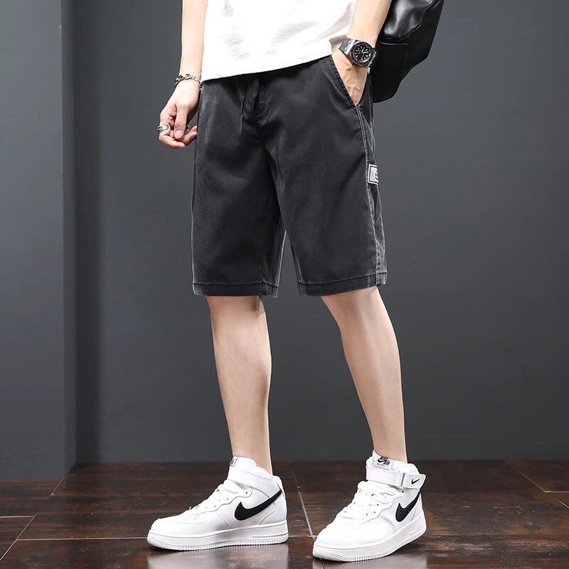 冰丝短裤男薄款休闲裤夏季超软宽松直筒五分裤外穿Z8862-P40图片