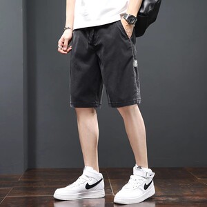 冰丝短裤男薄款休闲裤夏季超软宽松直筒五分裤外穿Z8862-P40图片