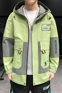 夹克外套男生春季新款工装立领上衣服青少年男装帅气DS213-P65图片