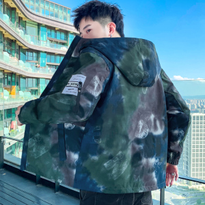 男士外套新款春秋韩版潮流上衣服帅气迷彩双面穿夹克男装ST10-P65,男装夹克,星座509