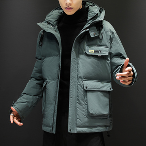 冬季外套加厚棉衣男潮牌连帽短款韩版面包服棉袄新款棉服M98-P75