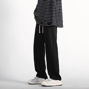 垂感直筒裤男士秋冬新款宽松运动休闲长裤子西裤阔腿男裤YZ26-P40图片