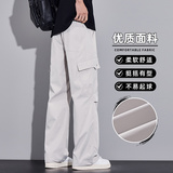 休闲美式直筒工装裤男士2026秋冬薄款伞兵cleanfit裤子Z2521-P40，男装工装外套，星座509
