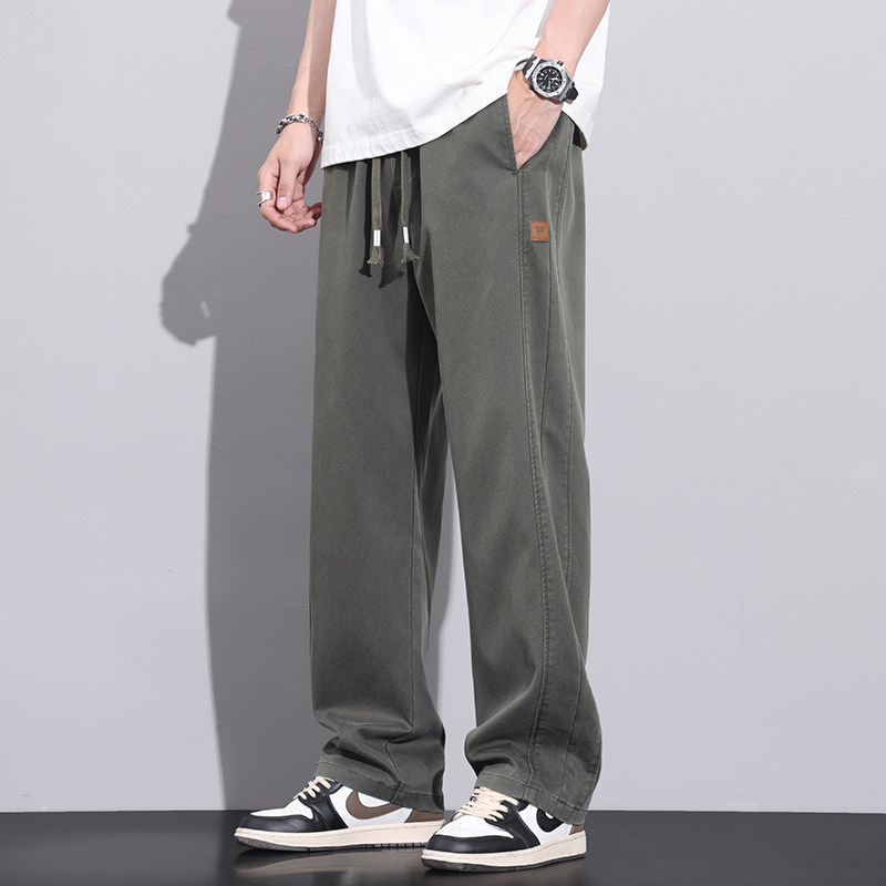 现货休闲裤男宽松直筒男裤秋冬新款阔腿工装长裤子男款Z2346-P45,男装休闲裤,星座509