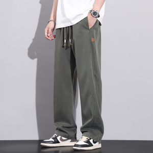 现货休闲裤男宽松直筒男裤秋冬新款阔腿工装长裤子男款Z2346-P45图片