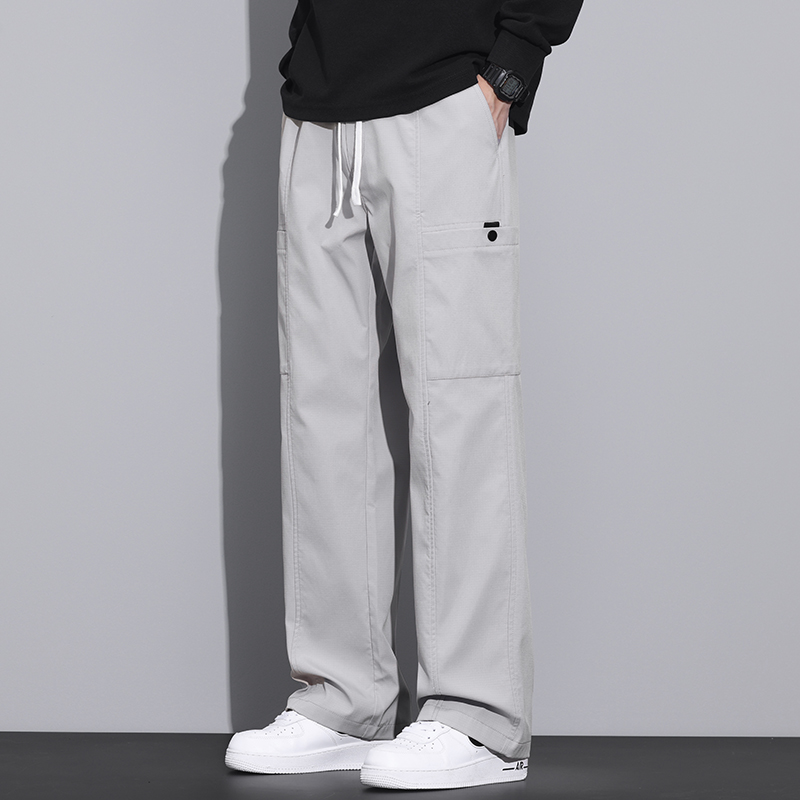 美式加厚工装裤男宽松直筒伞兵裤秋冬休闲长裤Z9856-P45/加绒P55，男装工装外套，星座509
