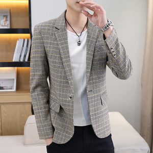 男士小西装修身外套韩版休闲英伦西服单西上衣春秋帅气S2110-P80图片