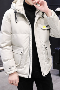 冬季青少年棉衣男潮流工装加厚保暖棉服外套短款连帽棉袄M98-P75图片