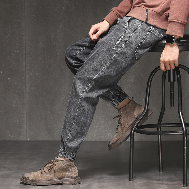 Men's jeans long pants men's Corset style autumn and winter loose casual Harem Pants