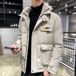 棉衣男冬季韩版连帽工装羽绒棉服加厚保暖棉袄男外套M98-P75图片
