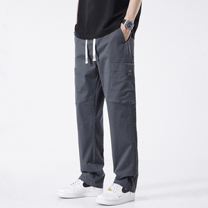 日系机能工装裤男春夏季新款男生宽松直筒阔腿休闲长裤M2403-P55图片