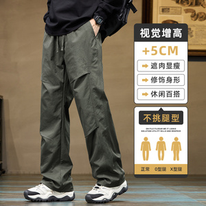 工装裤男潮牌ins宽松伞兵休闲裤美式伐木长裤秋季直筒裤Z9855-P45图片