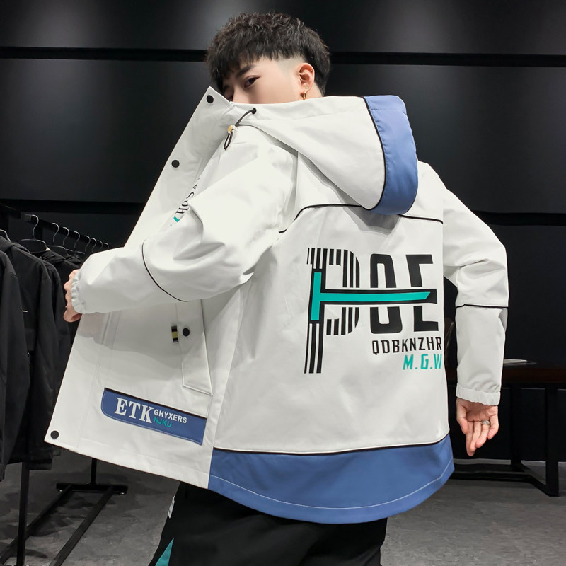 2021春天夹克外套男春秋青少年潮流休闲帅气衣服DS216-P65图片